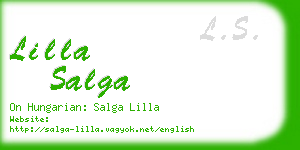 lilla salga business card